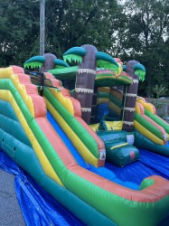 bounce16.5 1720709260 Kids Tropical bounce house/waterslide