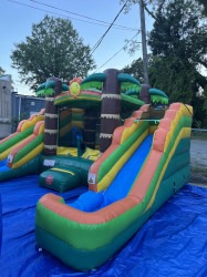 Kids Tropical bounce house/waterslide